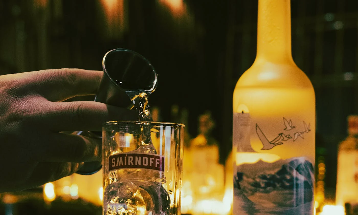 Premium vodka bottles in the twenty to thirty dollar price range