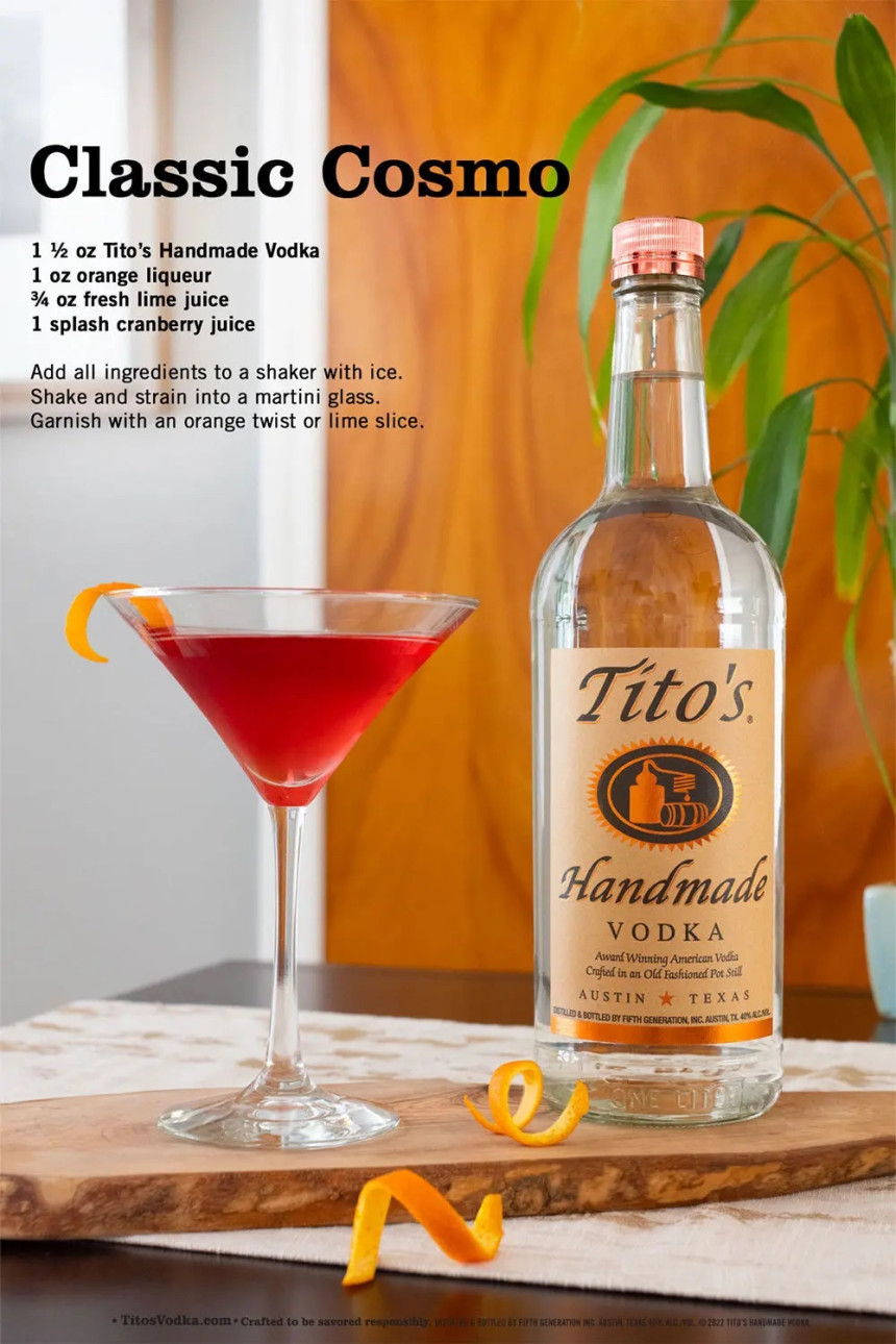 Tito’s Classic Cosmo Cocktail  Recipe