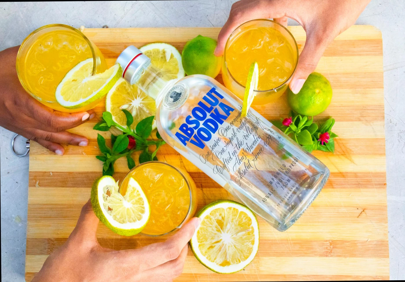 Ingredients and fresh citrus