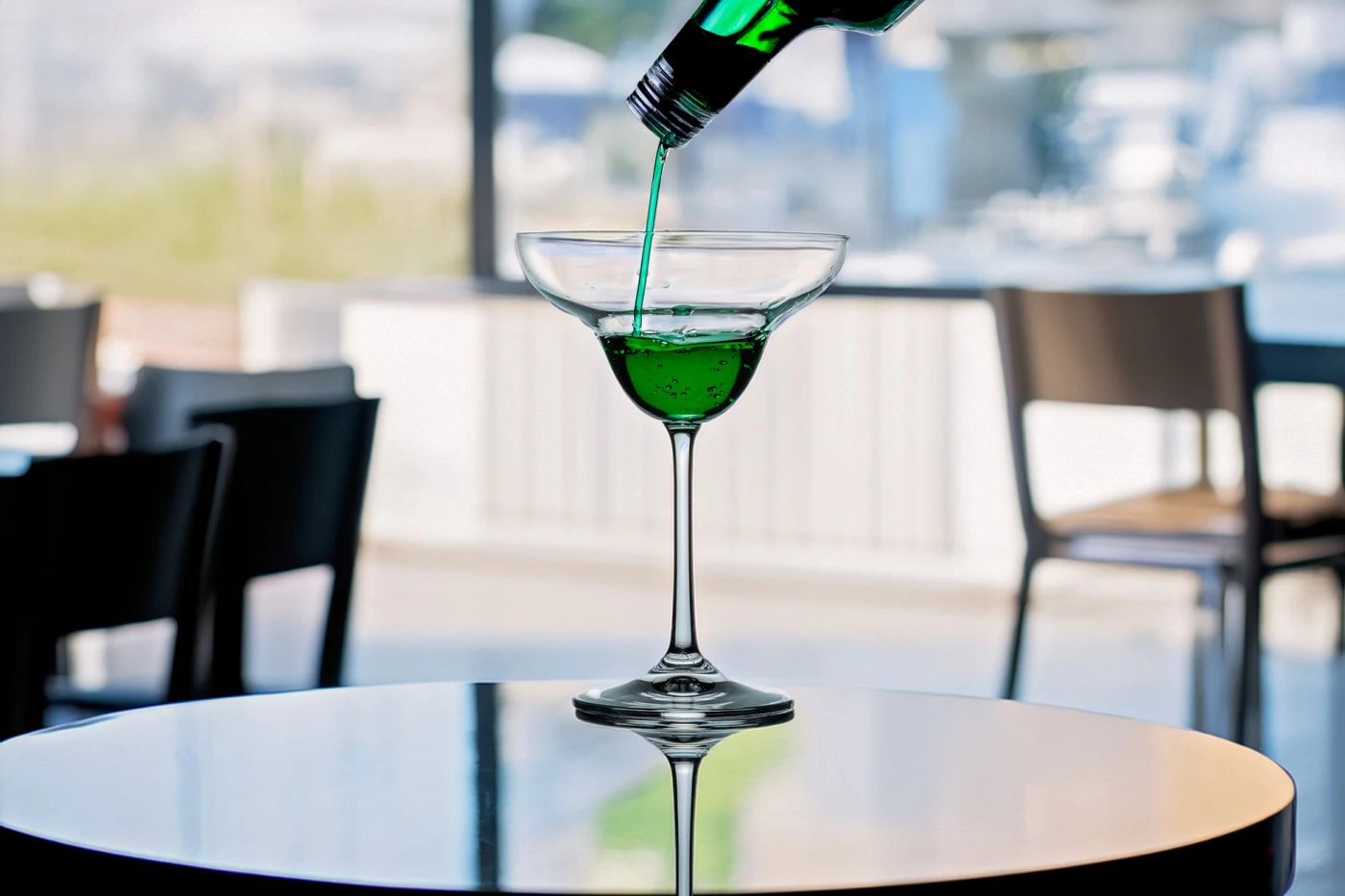 Absinthe Cocktail cocktail garnish detail close-up