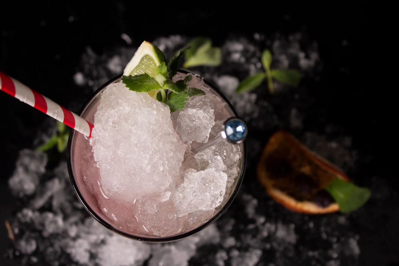 Bartender preparing a Absinthe Frappé cocktail cocktail