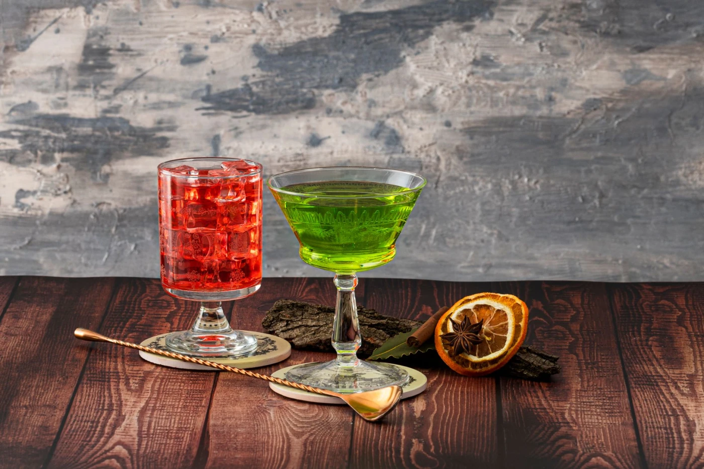 Absinthe Suisesse cocktail in a cocktail glass — cocktail drink photography