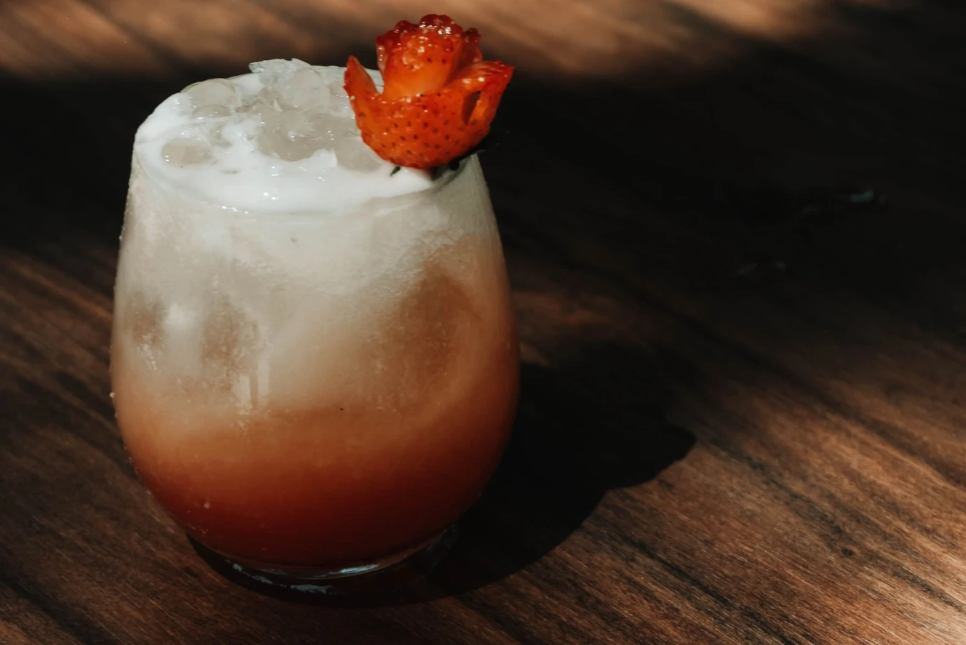 Adam & Eve cocktail served in a cocktail glass