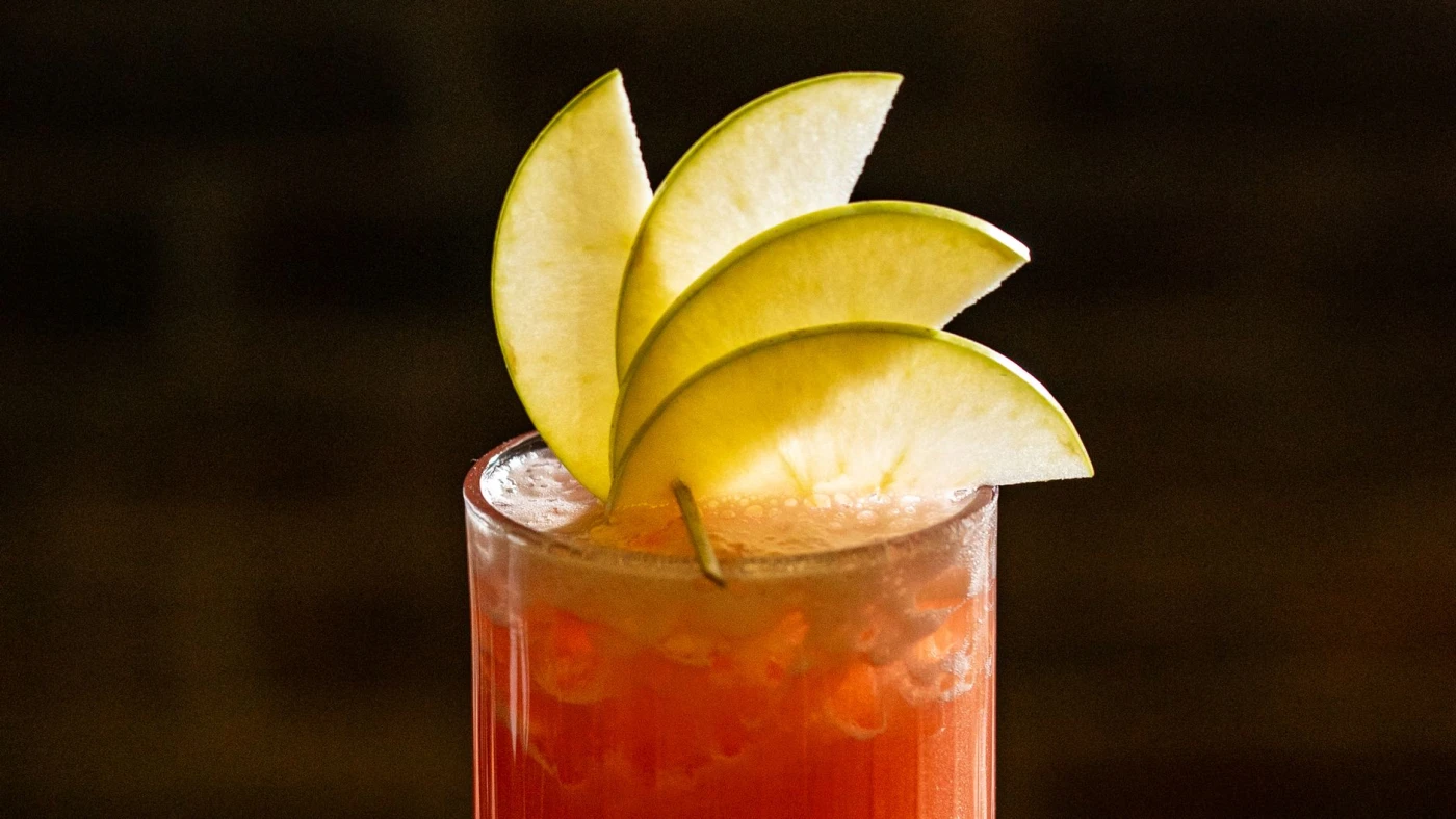 Adam & Eve cocktail variation with cocktail