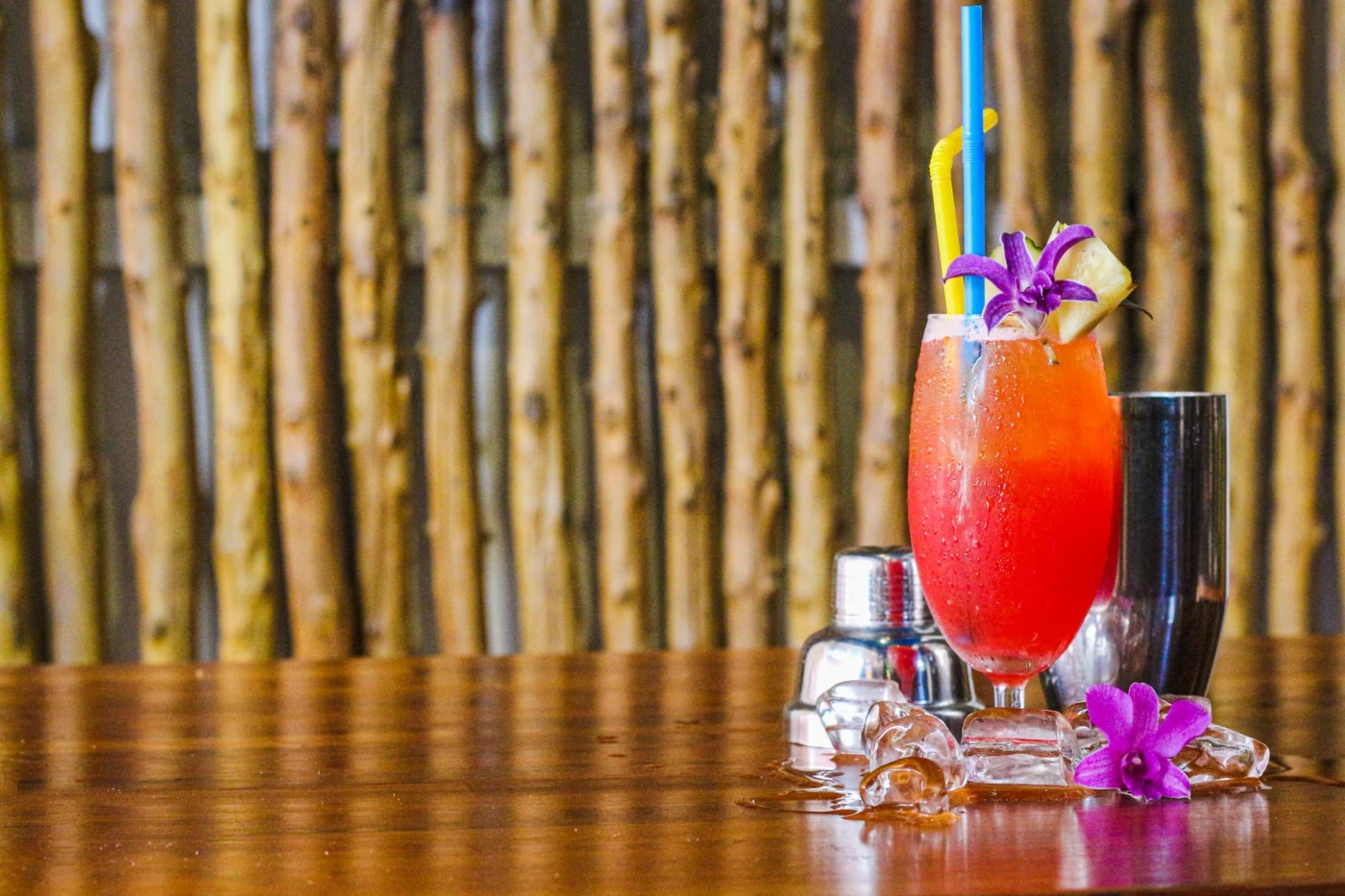 Adam & Eve cocktail on a bar for home entertaining