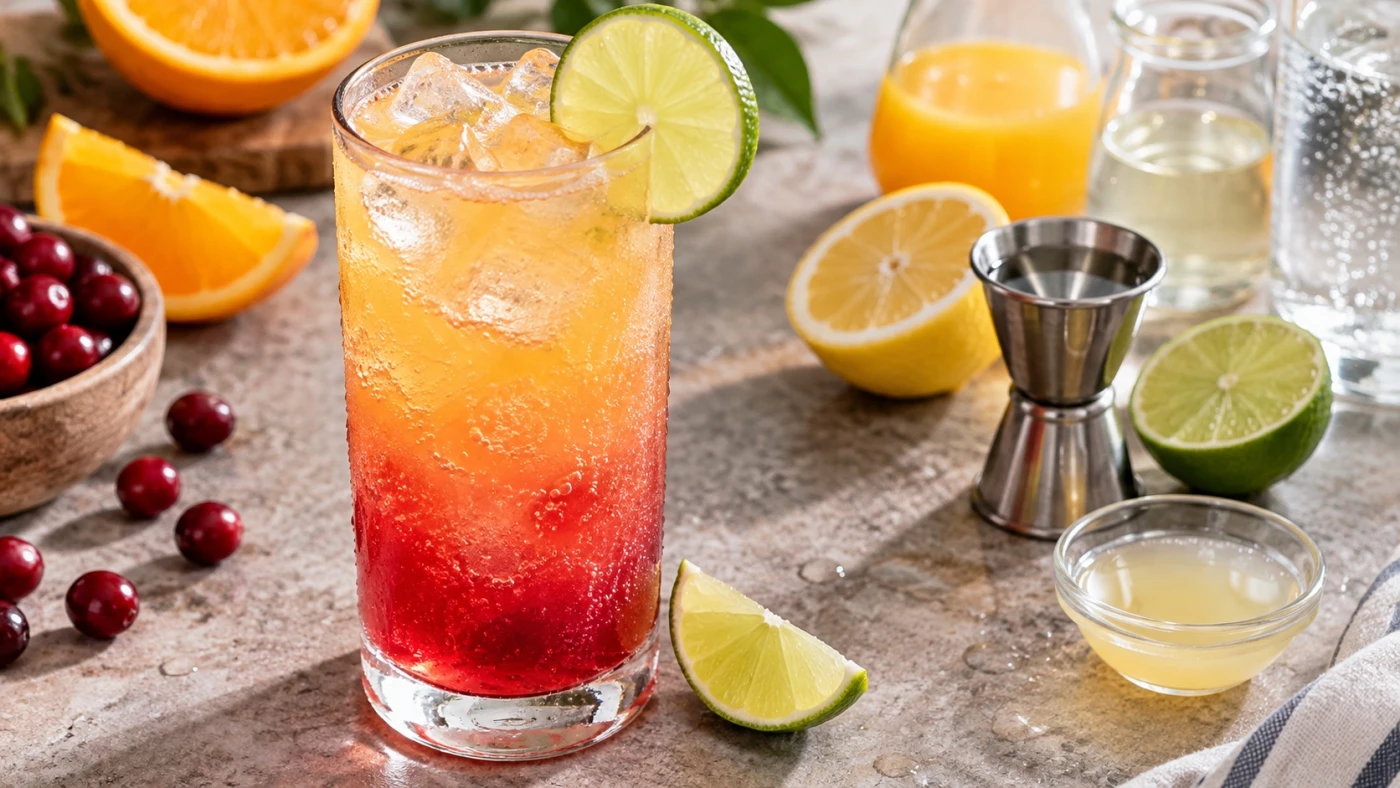 Best Easy Vodka Cocktail Recipes cocktail served in a highball