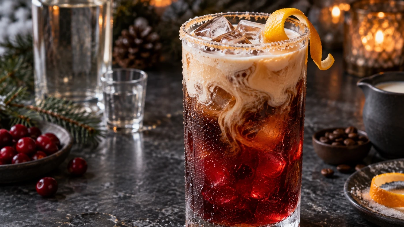 Winter Vodka Cocktails cocktail served in a highball