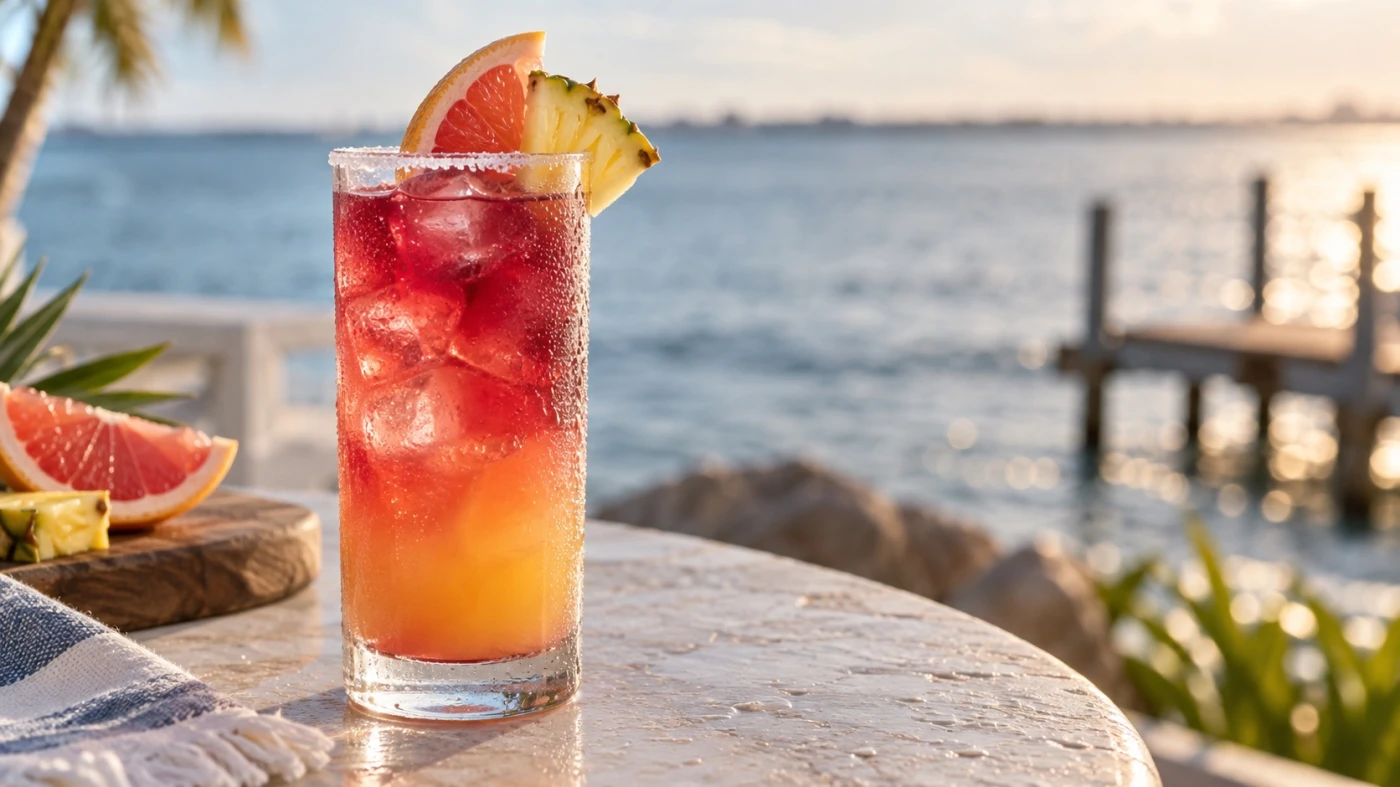 Bay Breeze Cocktail cocktail served in a highball