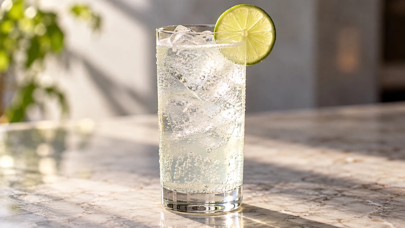 Make Mine A Vodka Lacroix Cocktail cocktail served in a highball