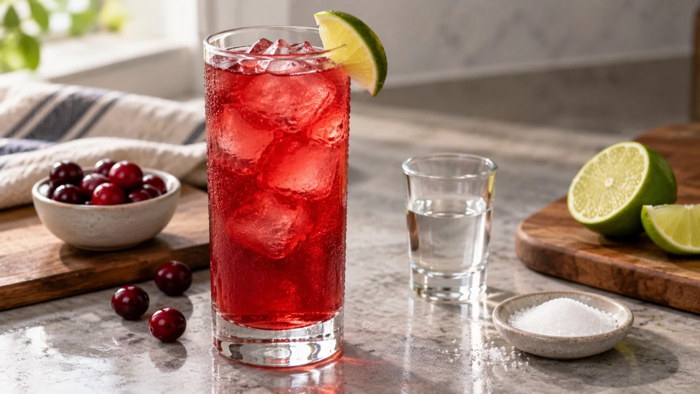 Will Elliotts Cape Codder cocktail served in a highball