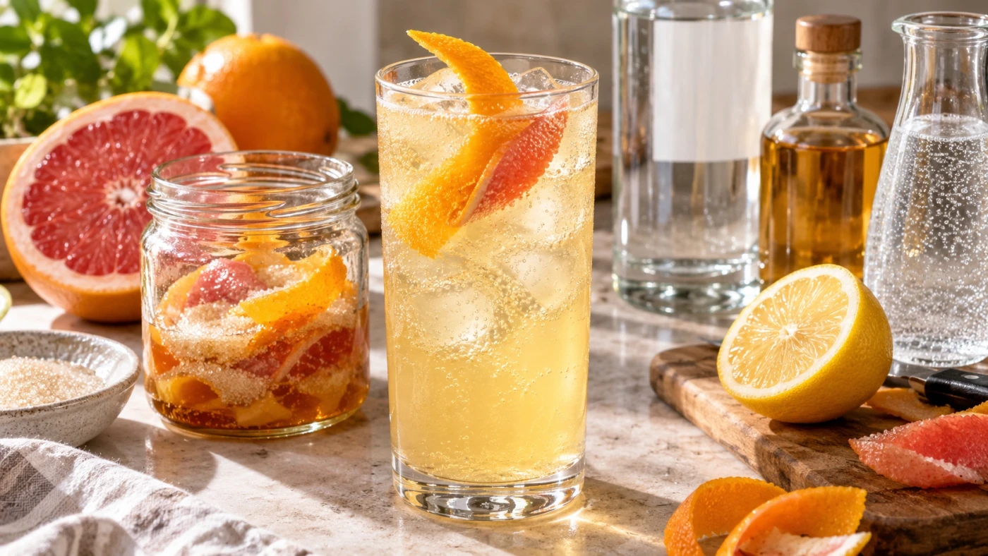 Oleo Saccharum For Brighter Vodka Citrus Cocktails cocktail
