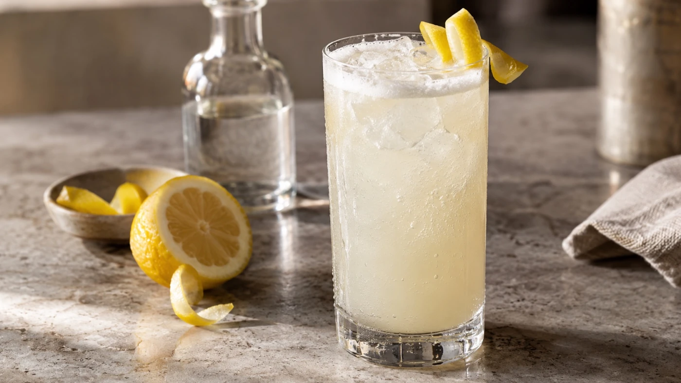 Vodka Daisy cocktail served in a highball
