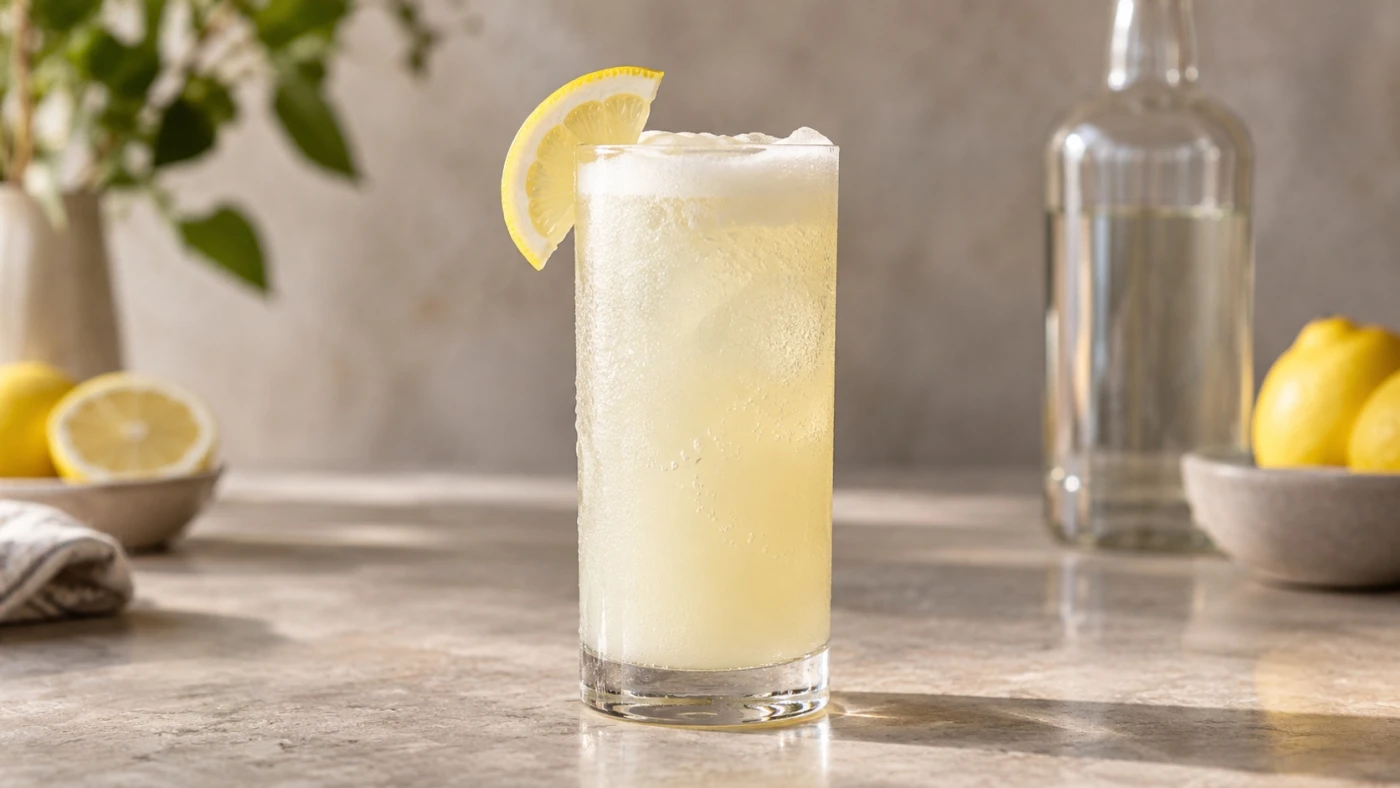 Vodka Daisy cocktail served in a highball