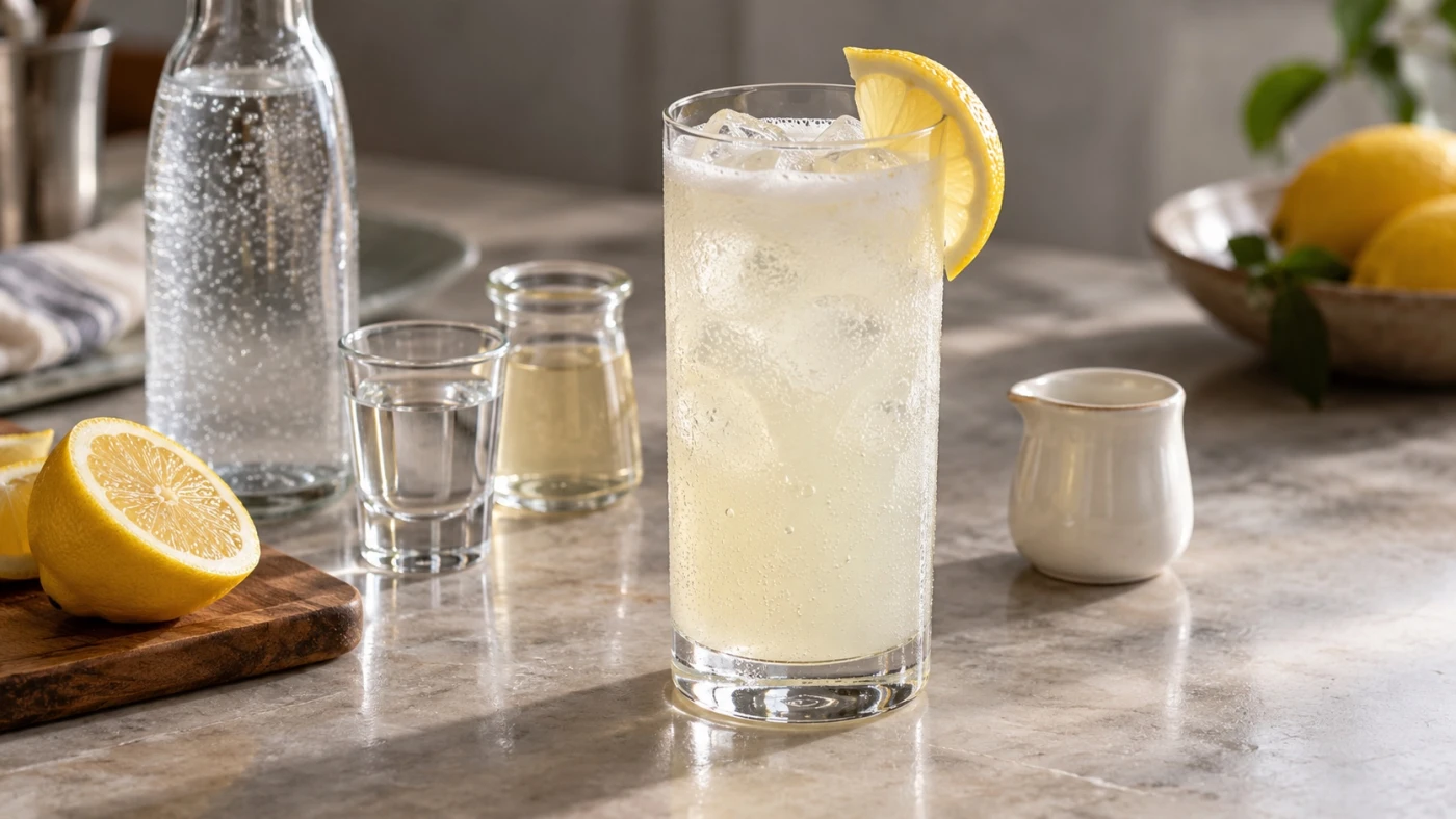 Vodka Daisy cocktail served in a highball