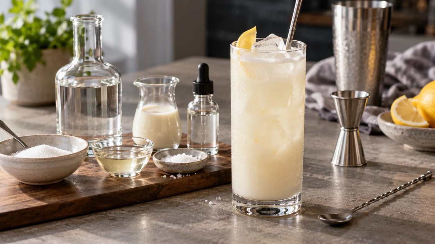 How To Taste And Adjust A Vodka Cocktail Before Serving cocktail served in a highball