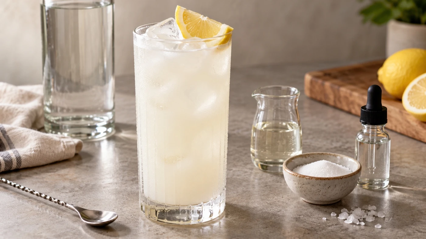 How To Taste And Adjust A Vodka Cocktail Before Serving cocktail served in a highball