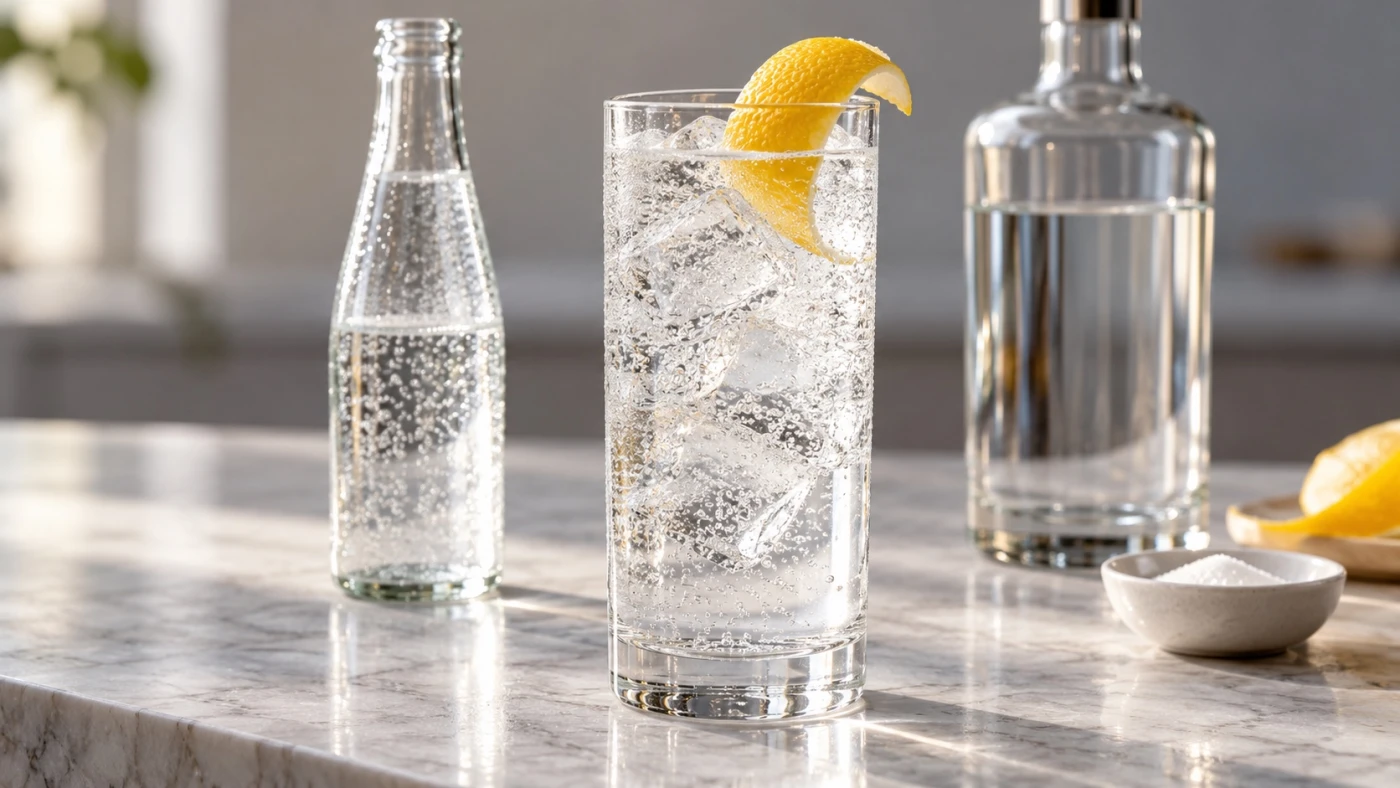 How To Choose Soda Water For Vodka Highballs cocktail served in a highball