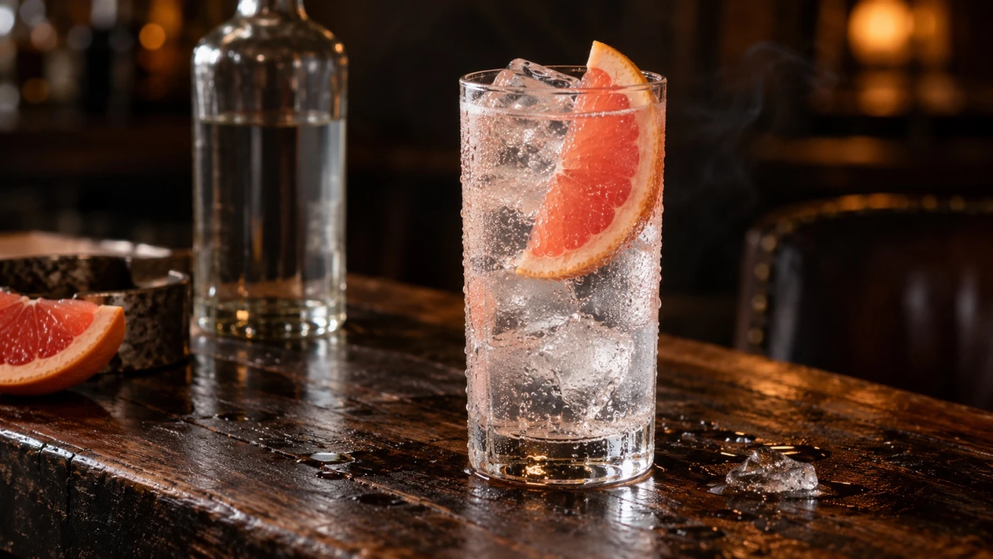 Gonzo Vodka Drinking A Bit Of Hunter S Thompson cocktail served in a highball