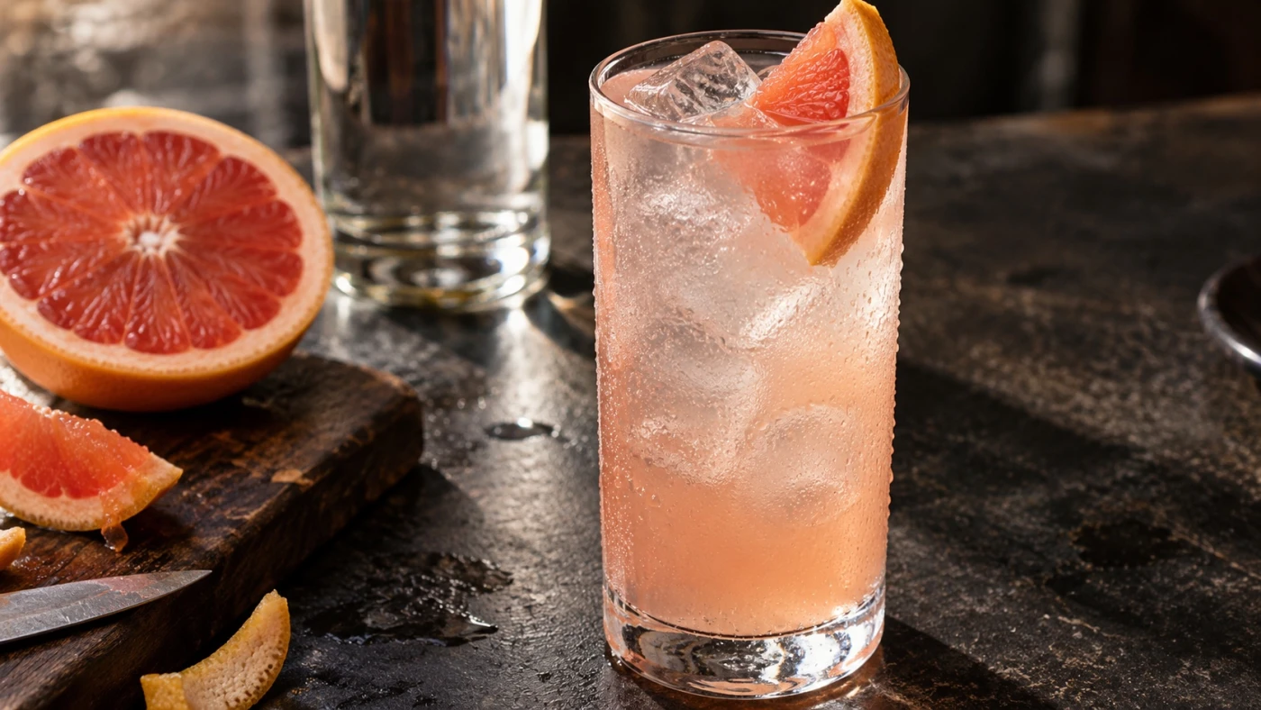 Gonzo Vodka Drinking A Bit Of Hunter S Thompson cocktail served in a highball