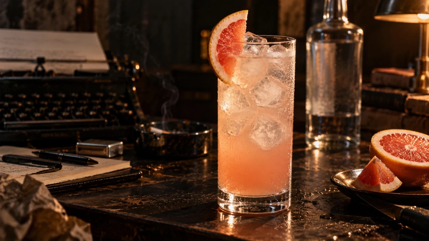 Gonzo Vodka Drinking A Bit Of Hunter S Thompson cocktail served in a highball