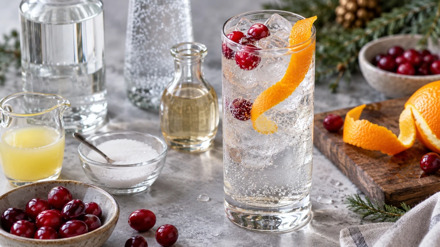 Winter Vodka Entertaining: A Host For Make-Ahead Service cocktail served in a cocktail glass