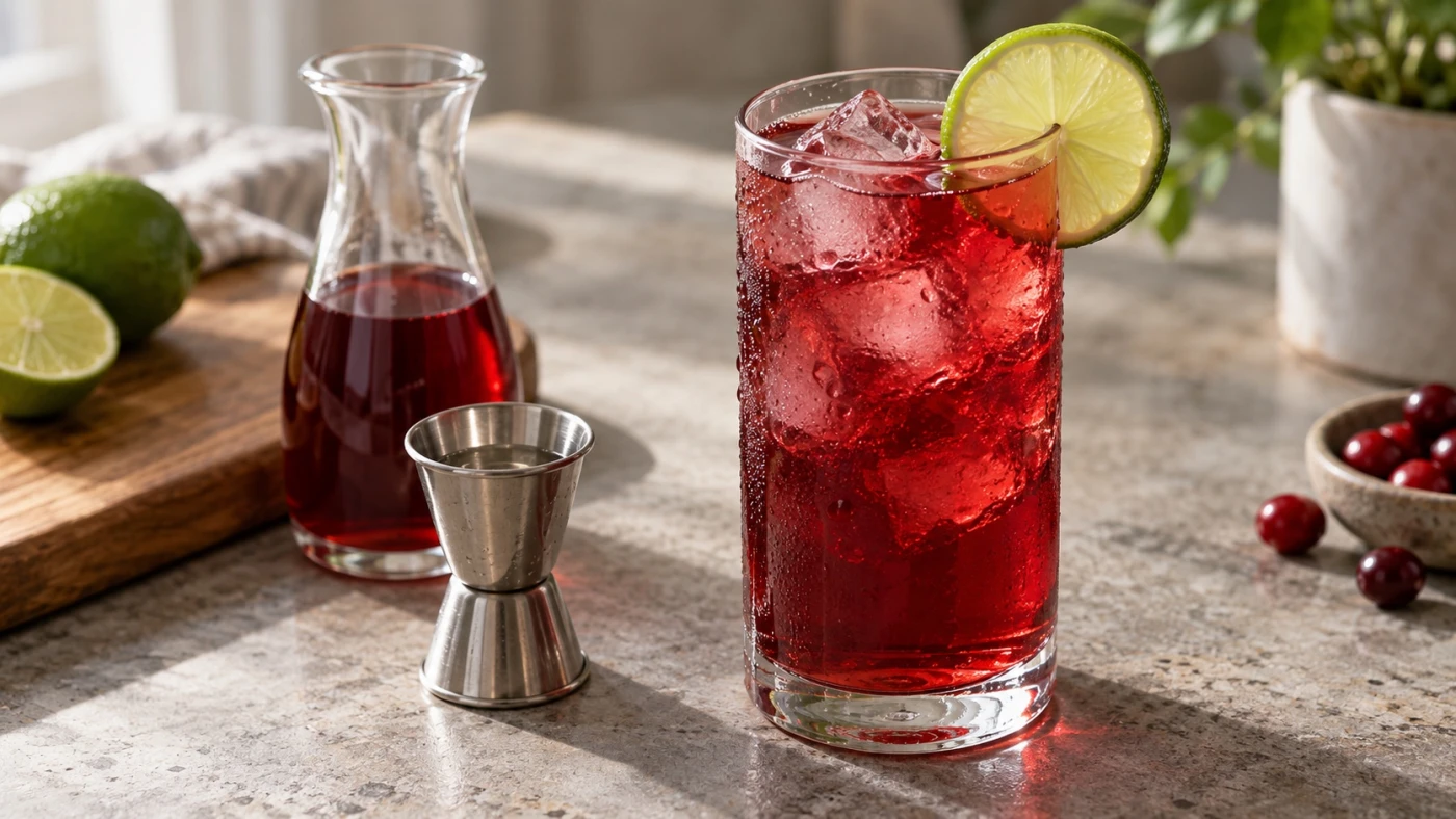 What To Mix With Vodka 2 Ingredient Drinks cocktail served in a highball