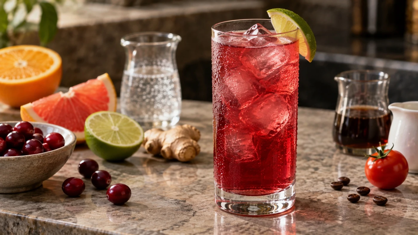 What To Mix With Vodka 2 Ingredient Drinks cocktail served in a highball