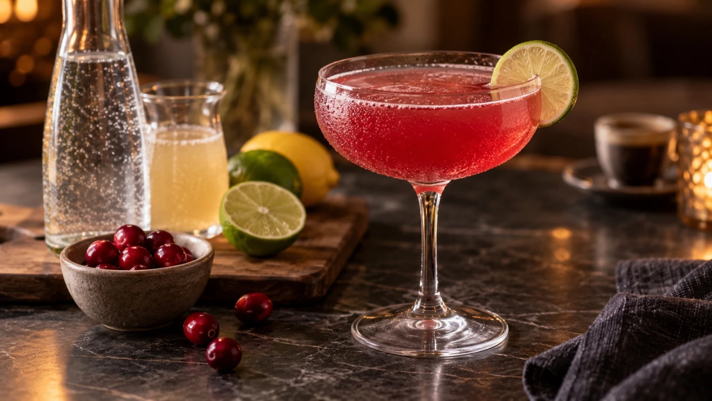 Vodka Cocktails For Date Night At Home cocktail served in a coupe