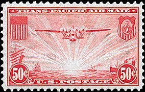 Air Mail: 1941 airmail stamp C22.jpg