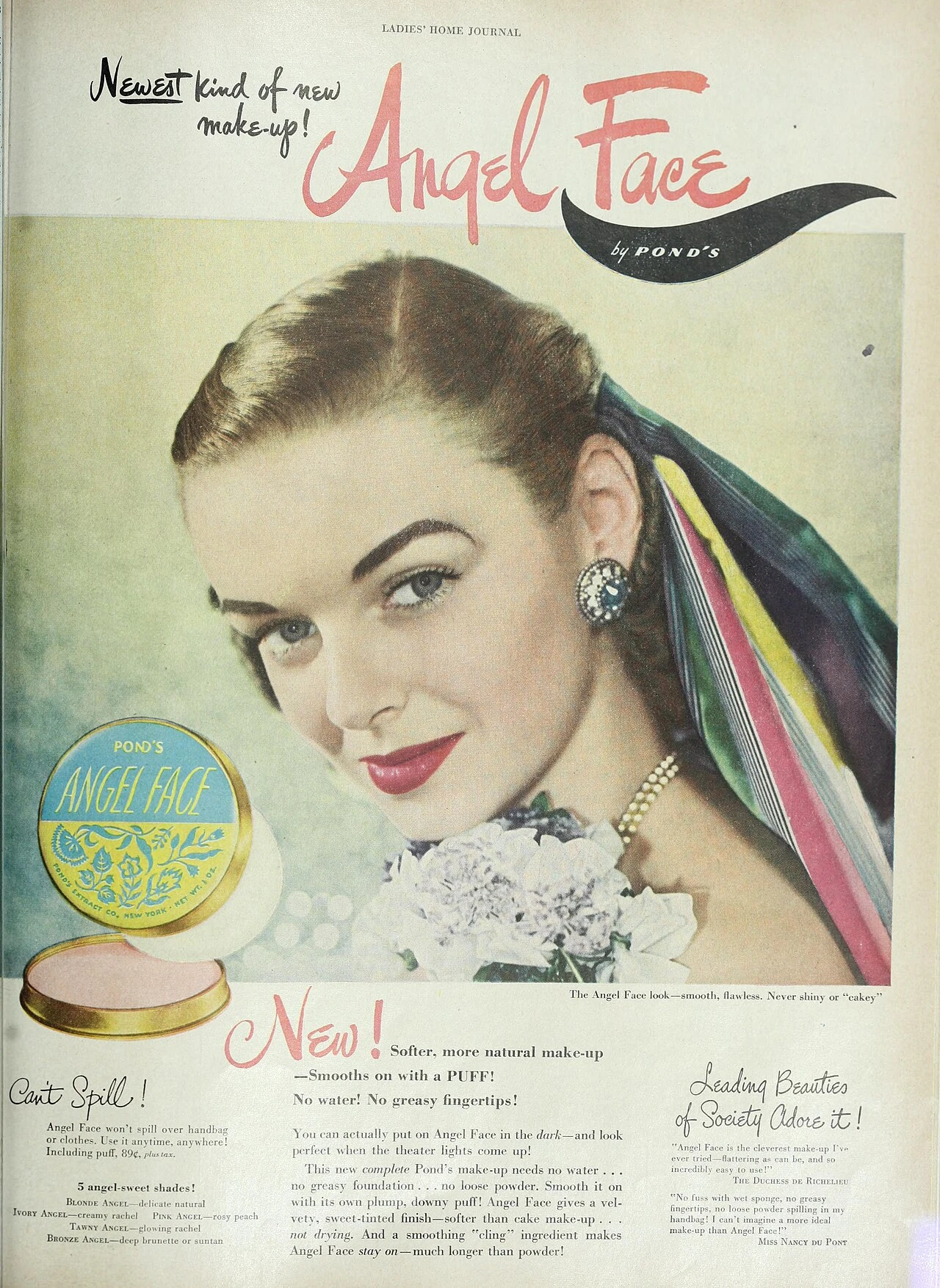 Angel Face: Angel Face by Pond's, 1948 (2).jpg