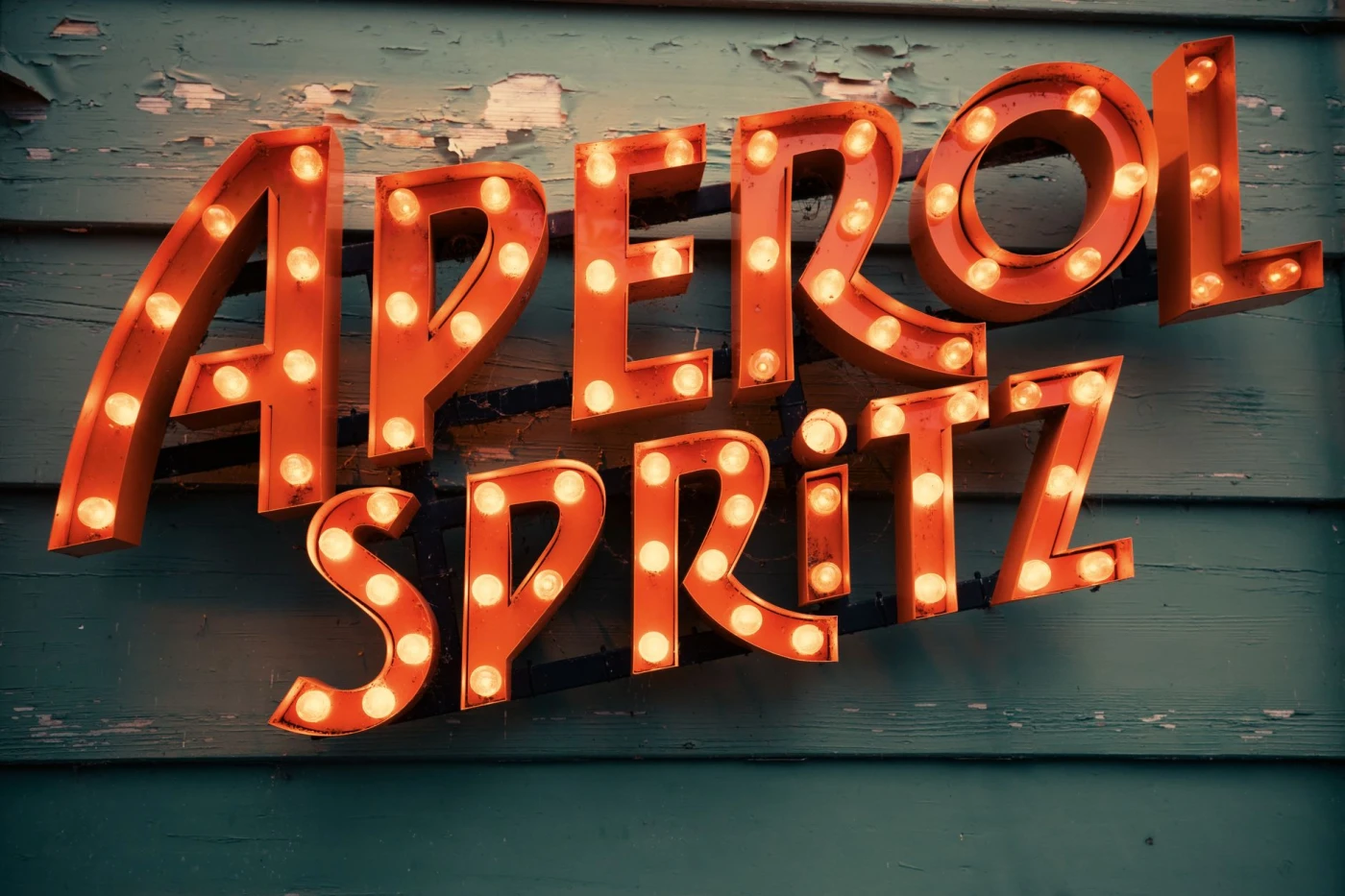 Aperol Spritz Pops cocktail served in a highball