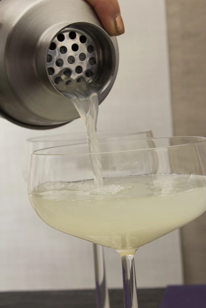 Cocktail serving and glassware