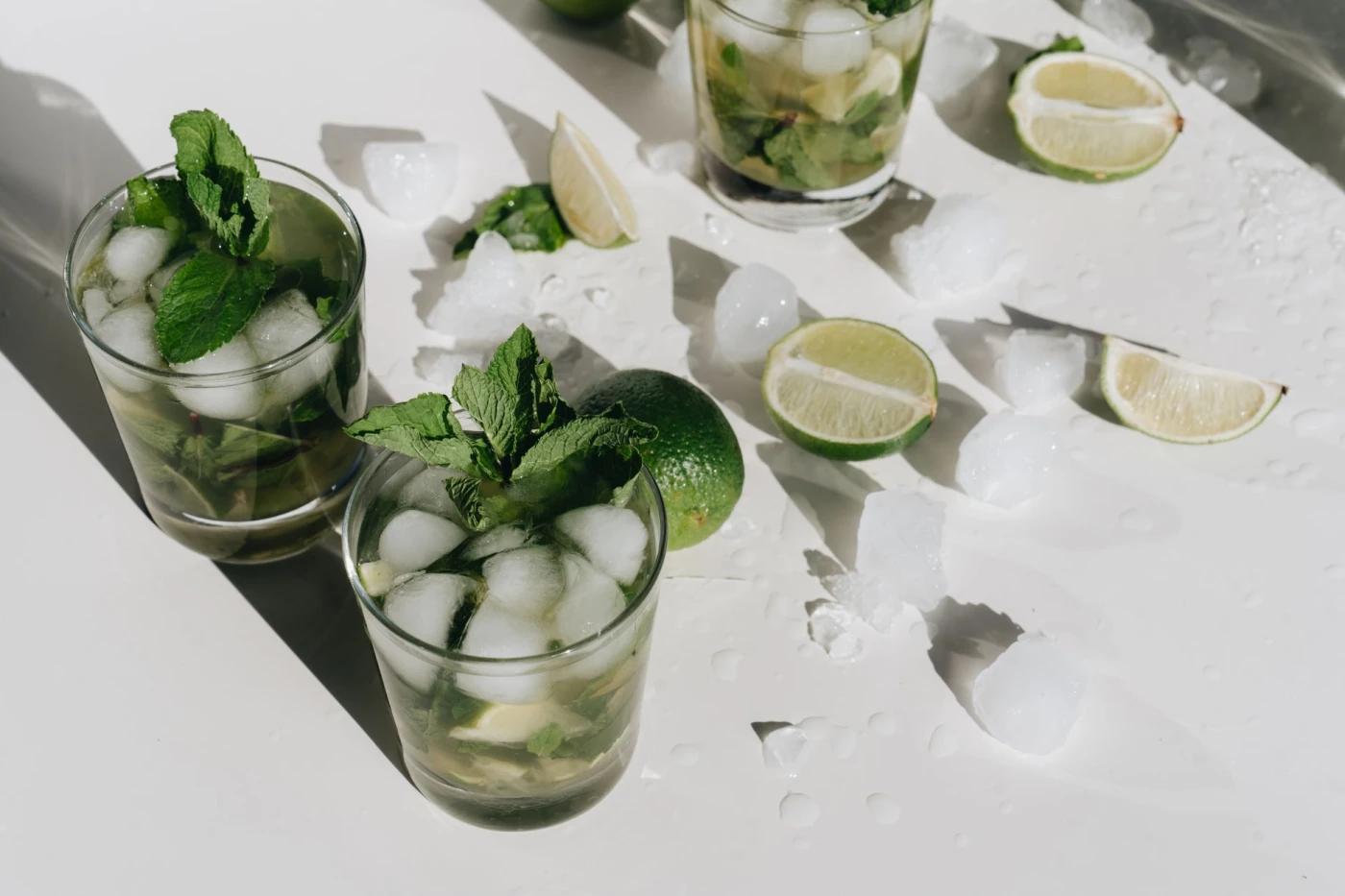 Cornish Rum Mojito cocktail served in a highball