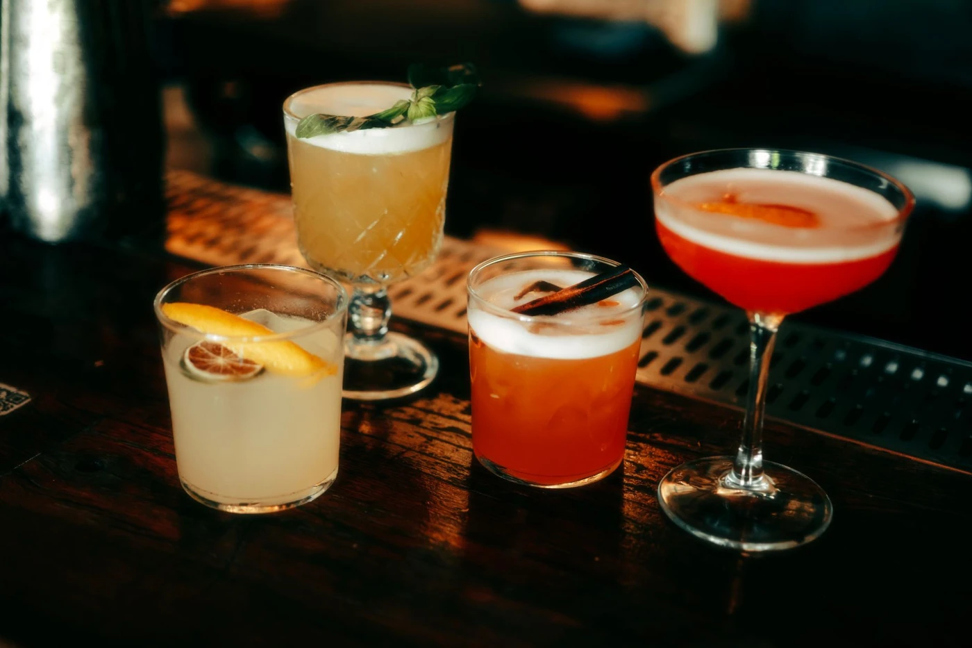 Cocktail serving and glassware