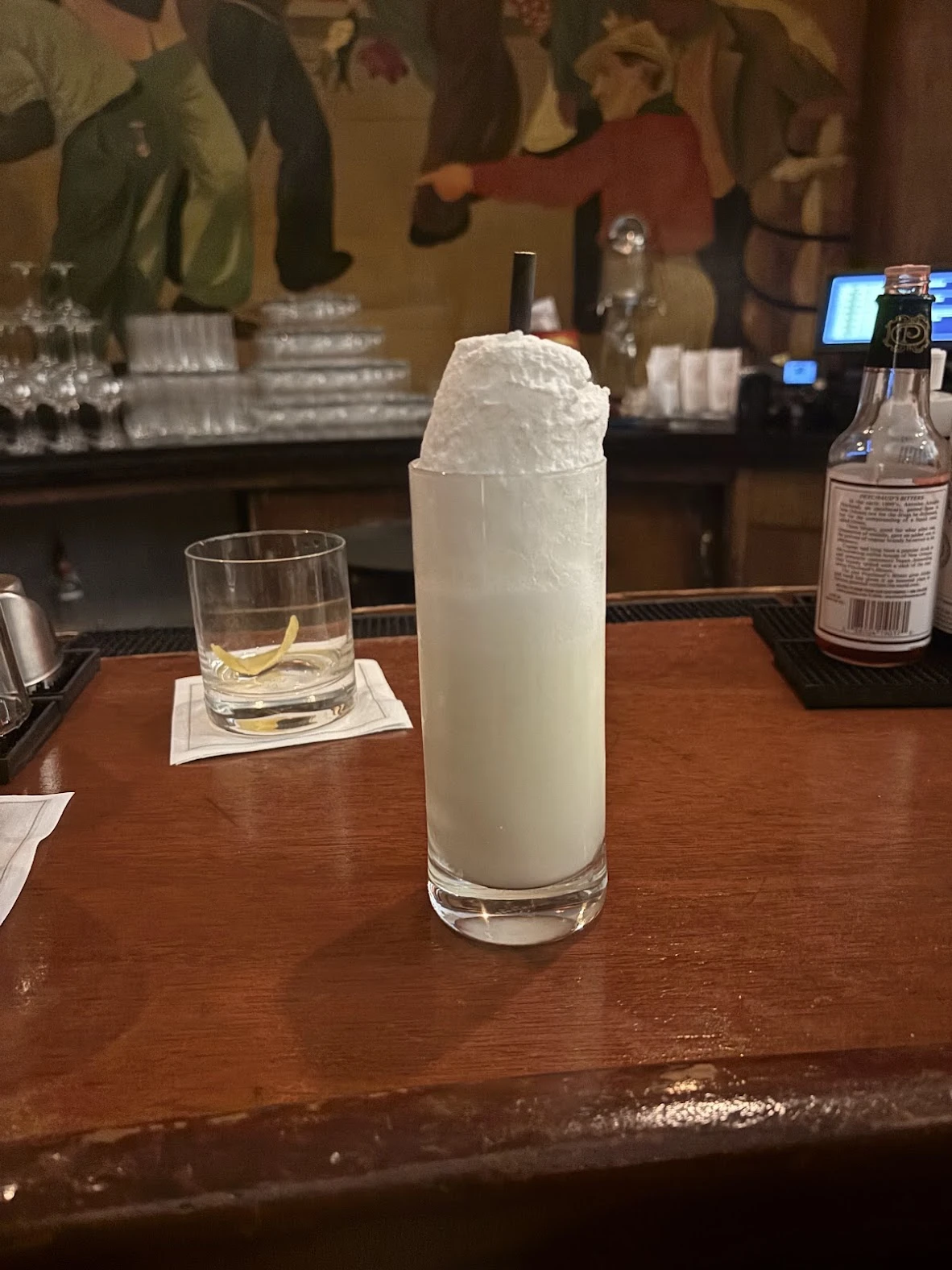 Gin Fizz: Ramos Gin Fizz at The Sazerac Bar.jpg