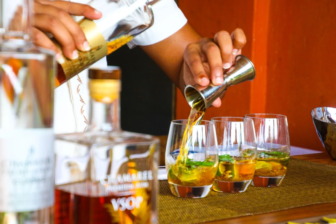 Golden Sbagliato cocktail served in a cocktail glass