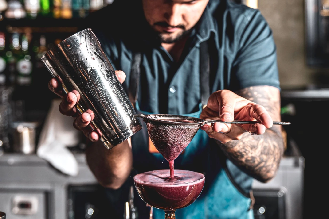 Golden Sbagliato cocktail variation with cocktail