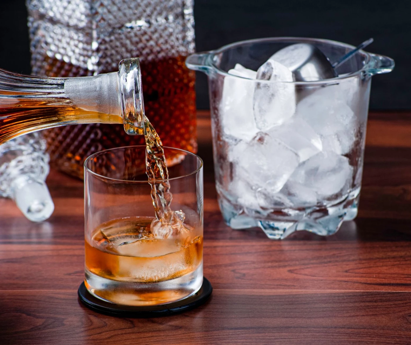 Homemade Cinnamon Whiskey cocktail served in a cocktail glass