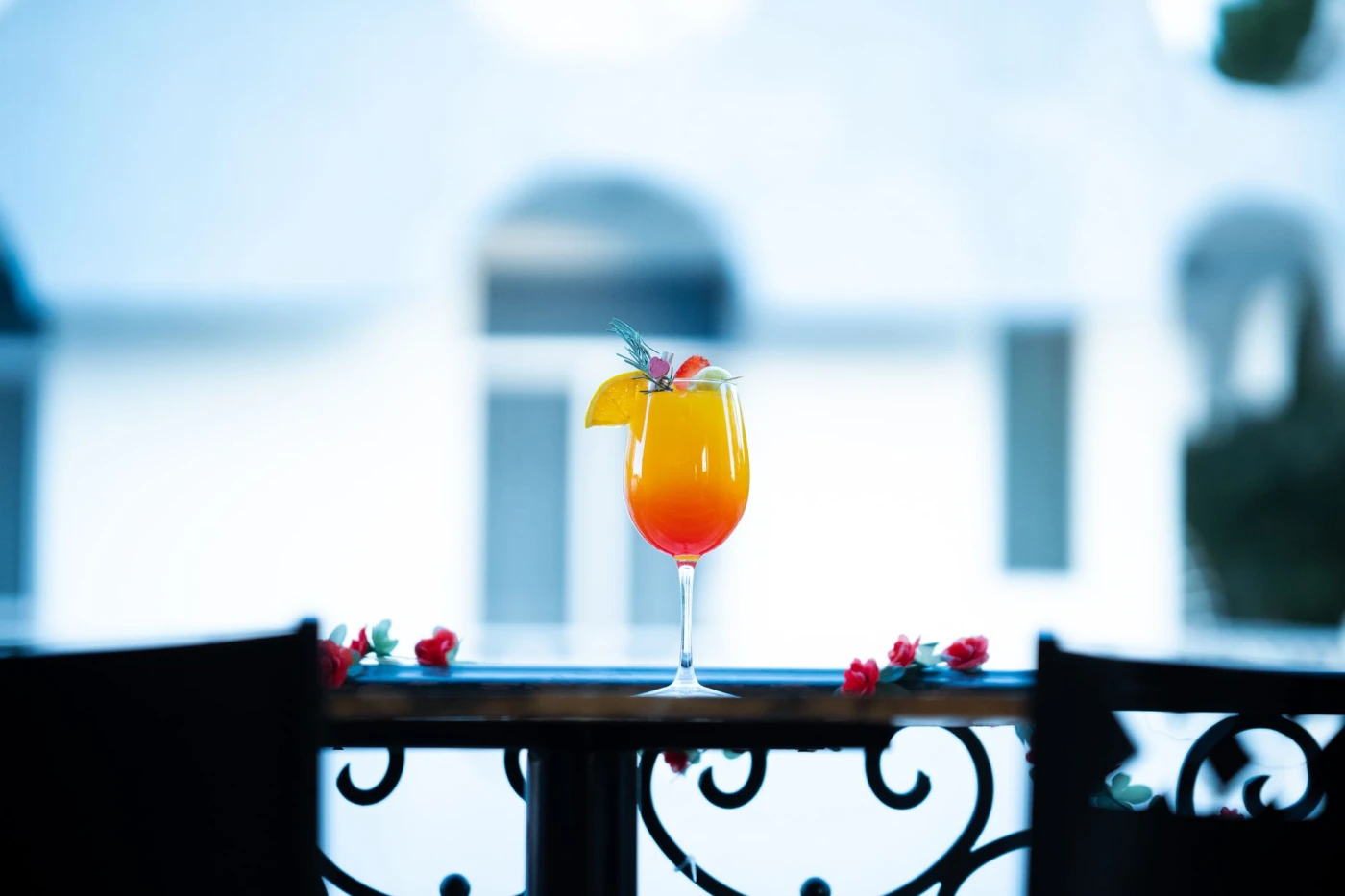 Il Fiorito cocktail served in a cocktail glass