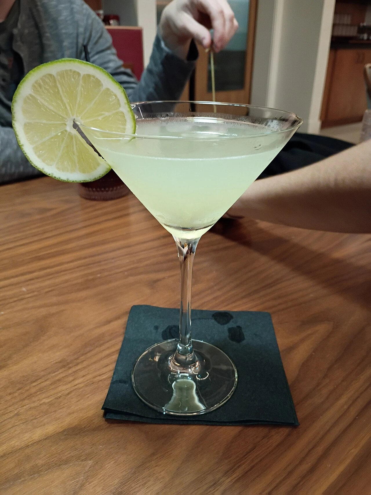 Last Word cocktail garnish detail close-up