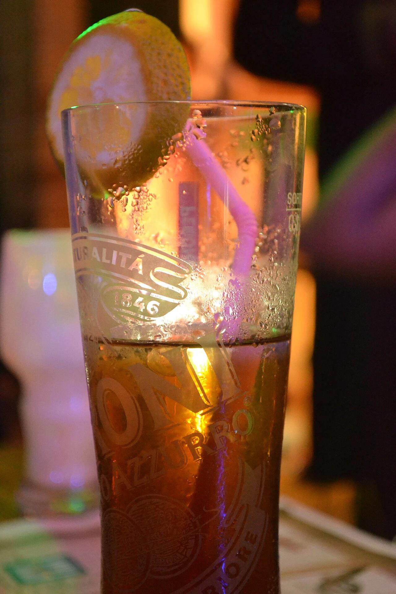 Long Island Iced Tea cocktail served in a cocktail glass