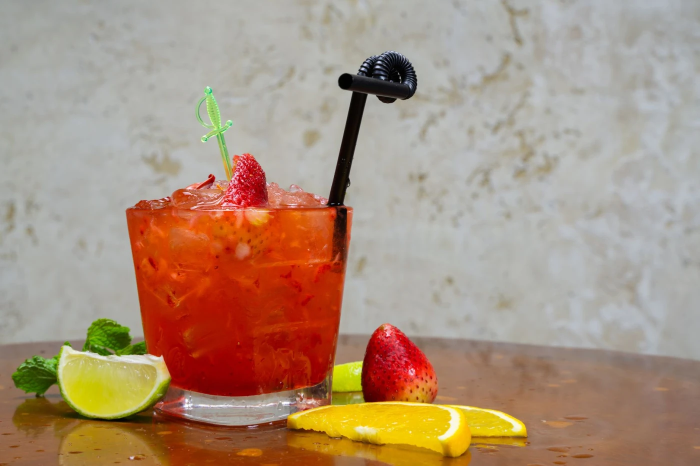 Ingredients and fresh citrus