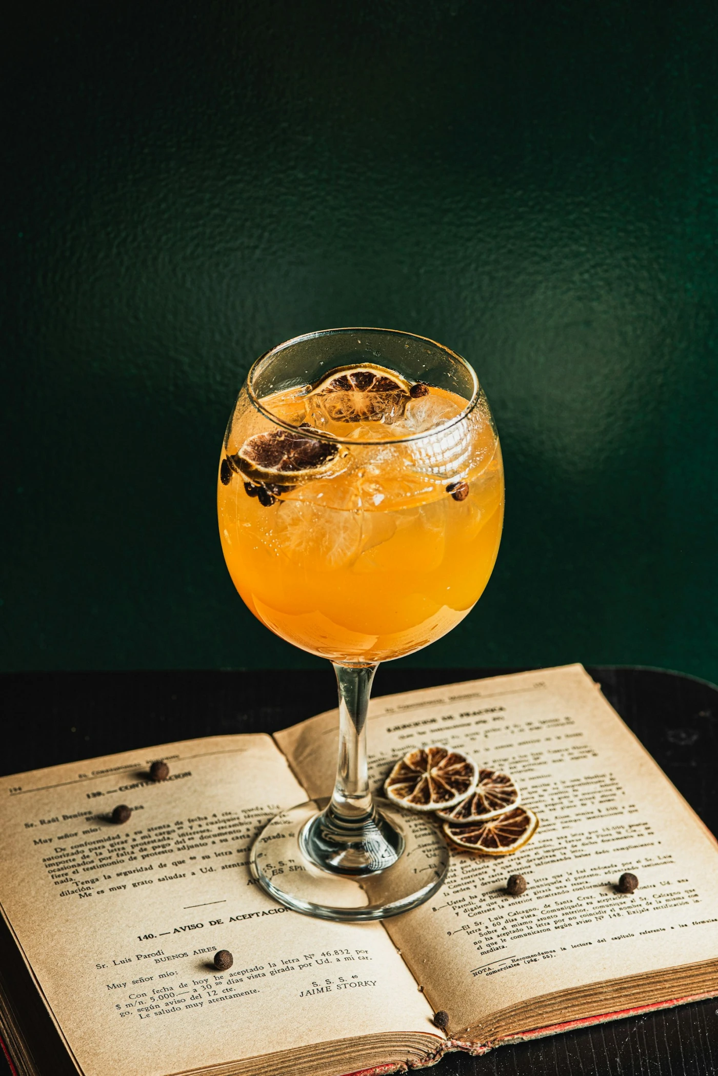 Fresh external Madras cocktail image with orange garnish and cranberry-red color