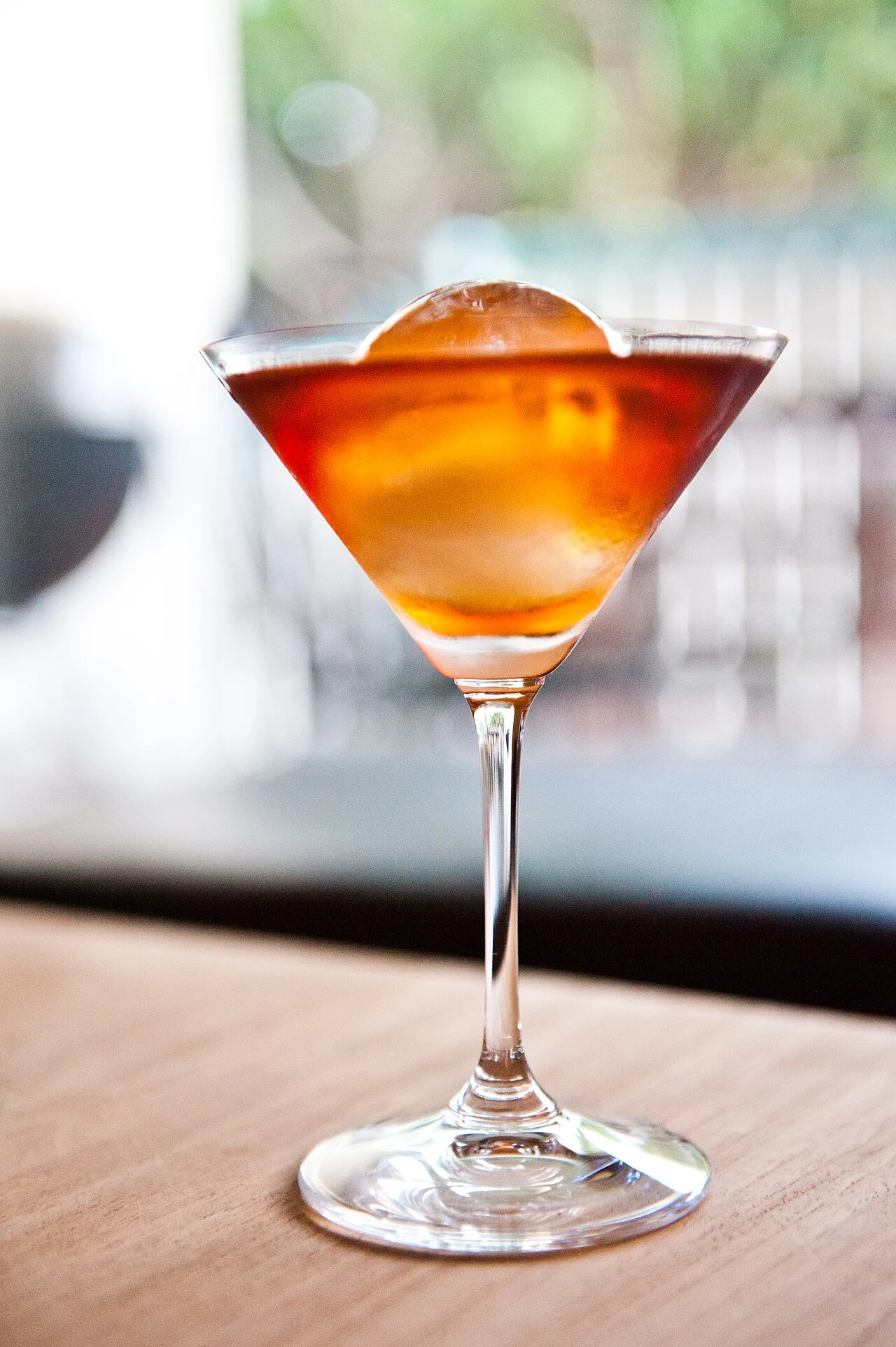 Cocktail serving and glassware