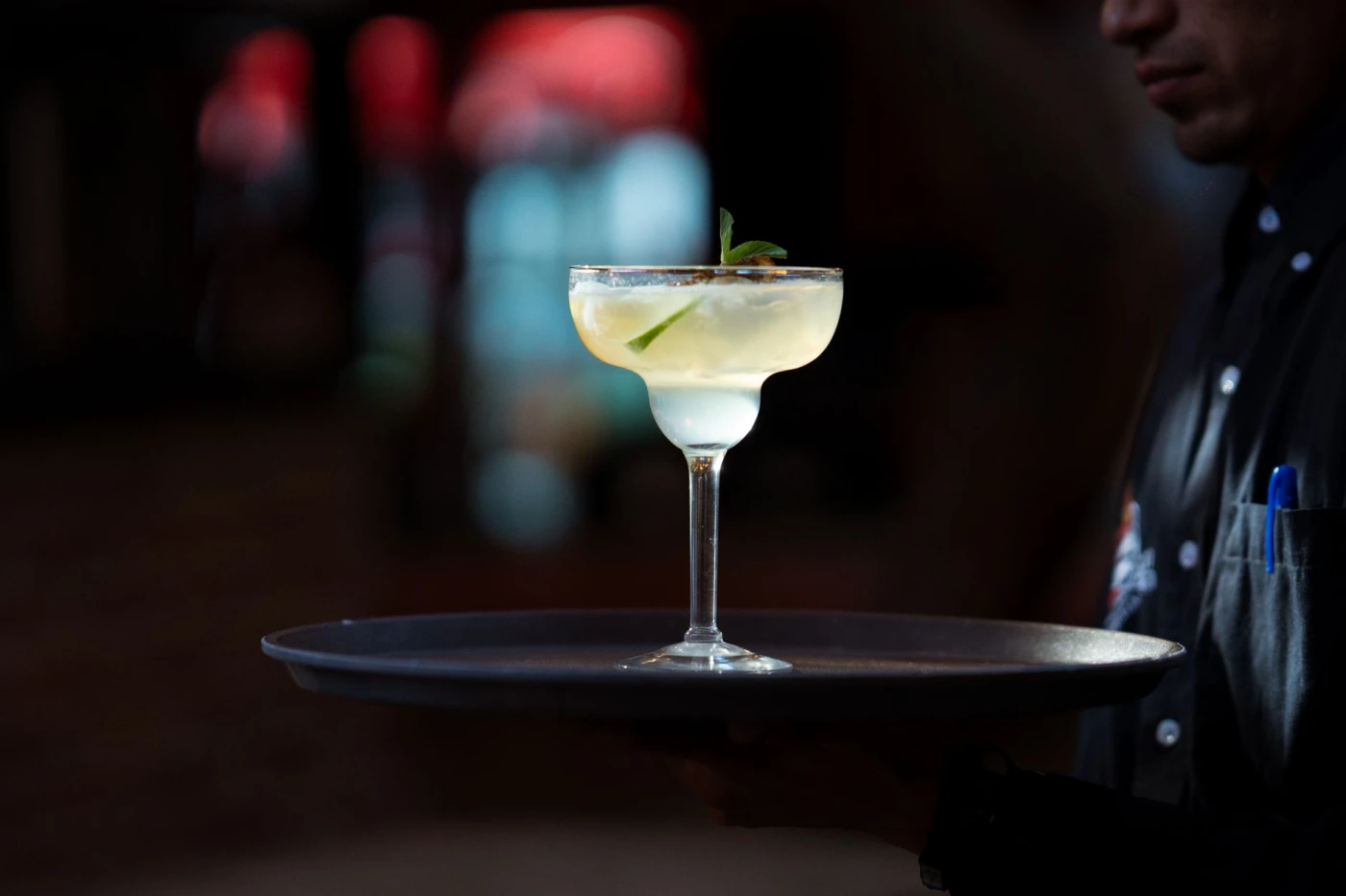 Cocktail serving and glassware