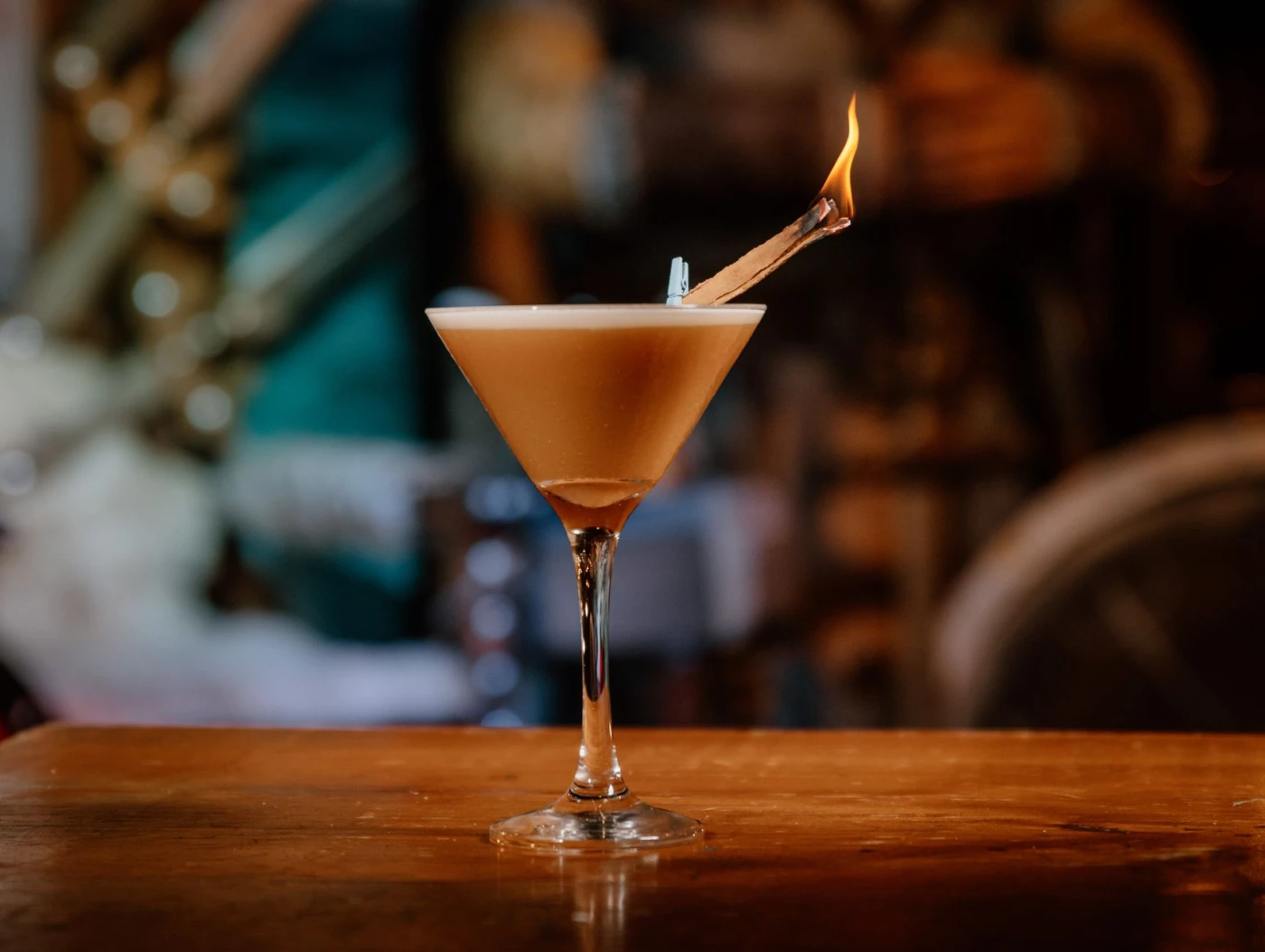 Partner with Saint Sithney Distillery ingredients with cocktail bottle and bar tools