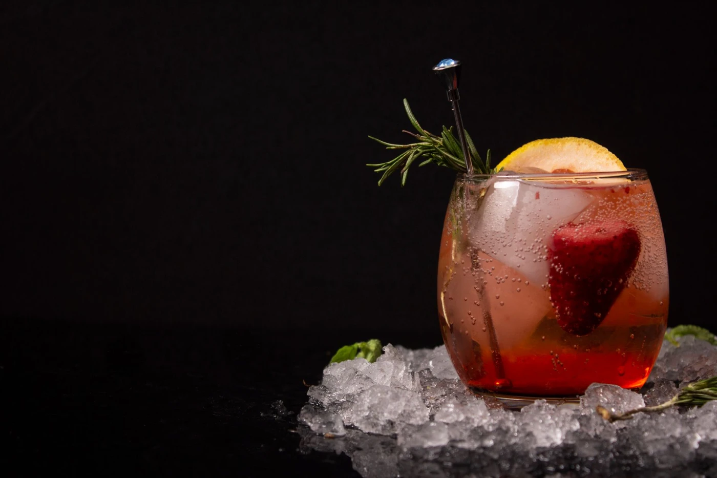 Partner with Saint Sithney Distillery cocktail garnish detail close-up