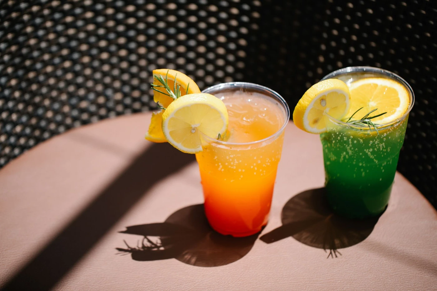 Planters Punch cocktail on a bar for home entertaining