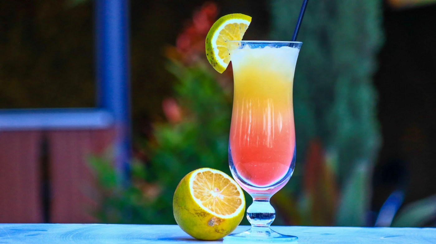 Rumba Libre cocktail on a bar for home entertaining