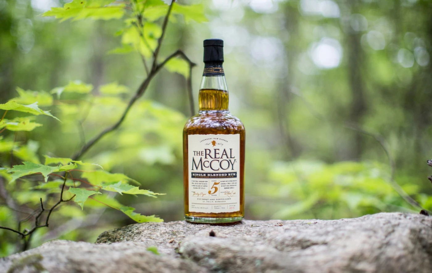 Spring Rum Serves to Brighten Your Days cocktail in a cocktail glass — rum drink photography